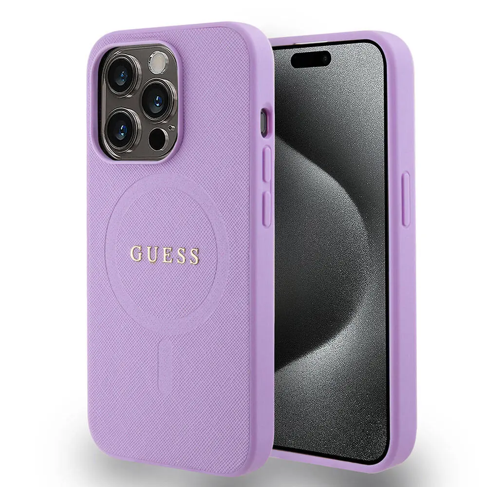 iPhone 15 Pro MagSafe Uyumlu Kılıf, Saffiano - Guess