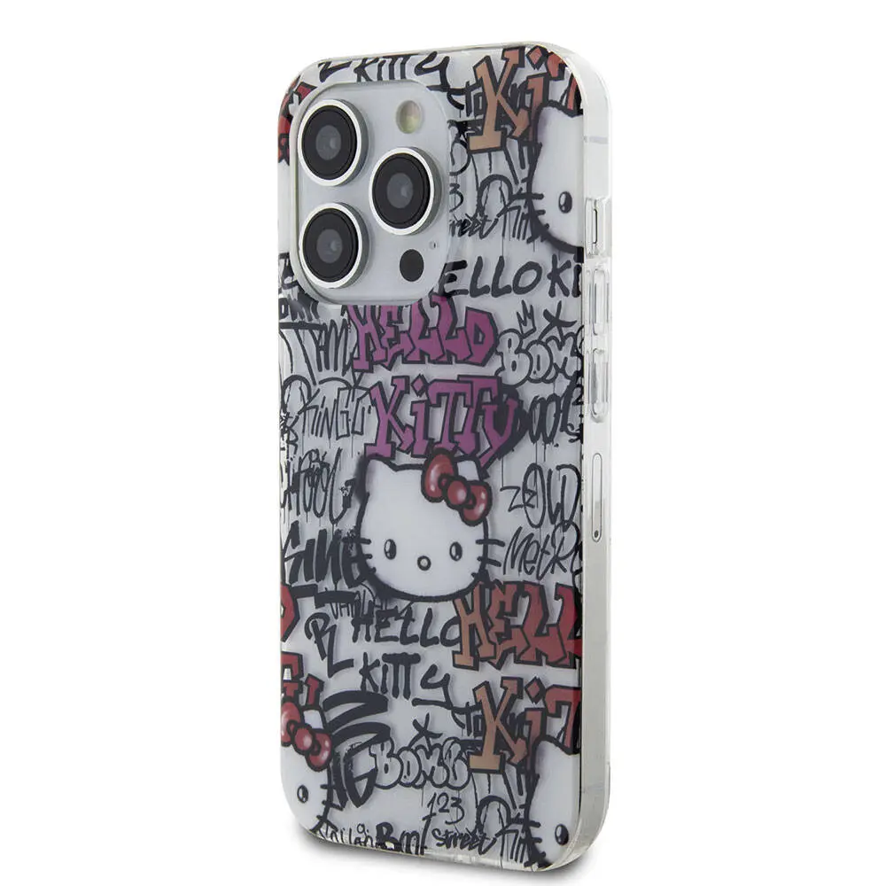 iPhone 15 Pro Hello Kitty Lisanslı Graffiti Logolu Kılıf