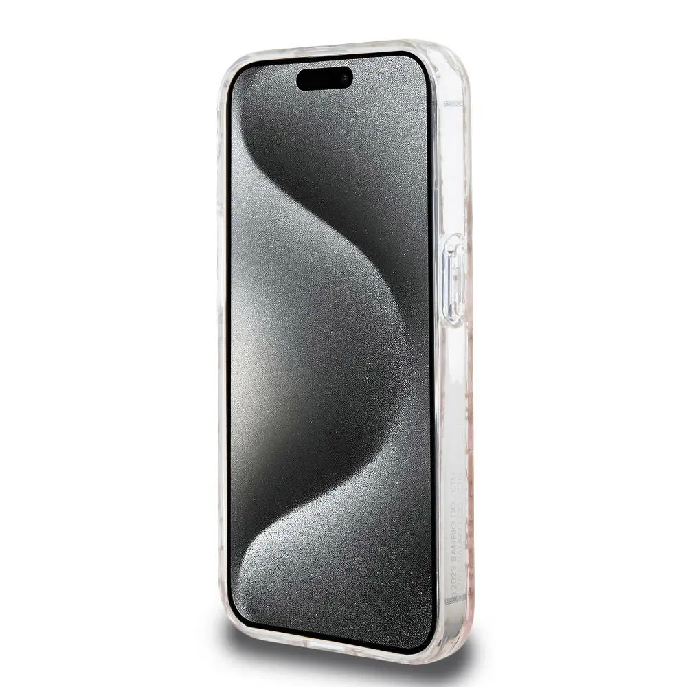 iPhone 15 Pro Renk Geçişli Elektroplating Kaplama Kılıf - Hello Kitty