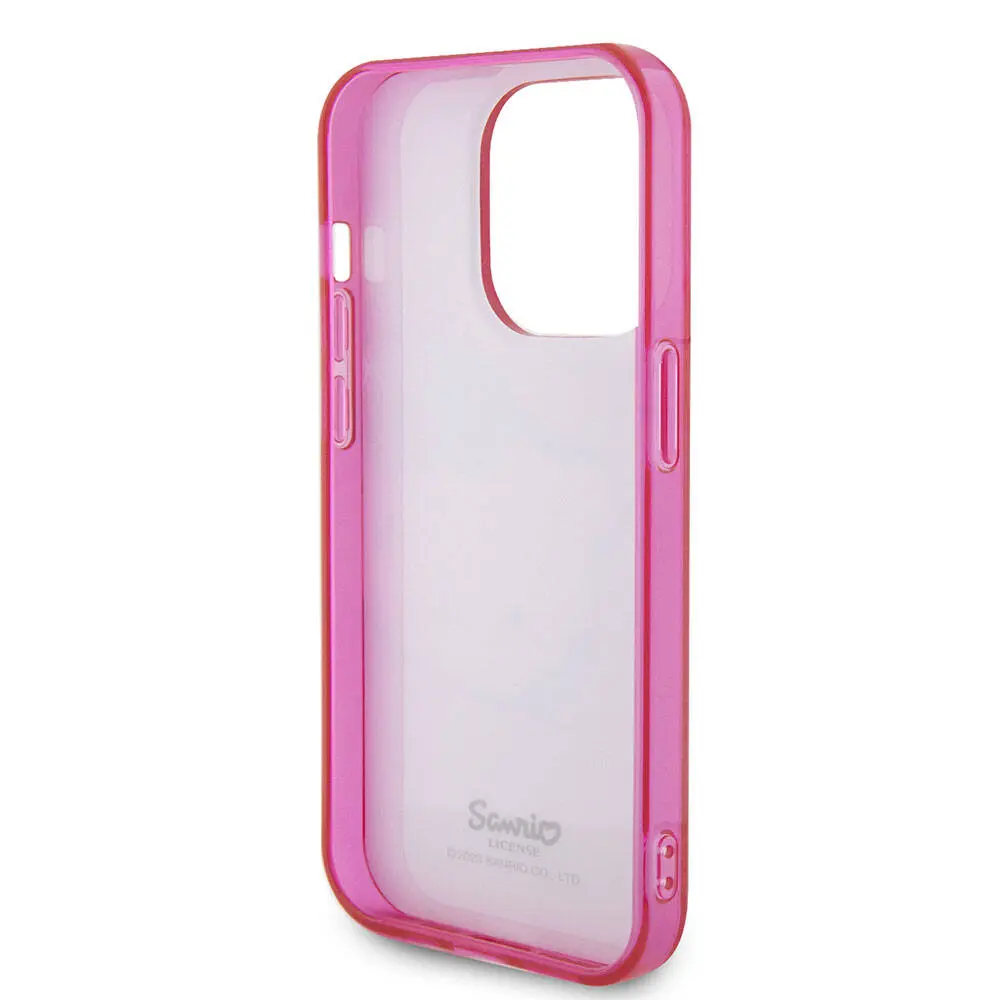 iPhone 15 Pro Hello Kitty Lisanslı Kılıf, Kitty Head Logolu - Beyaz