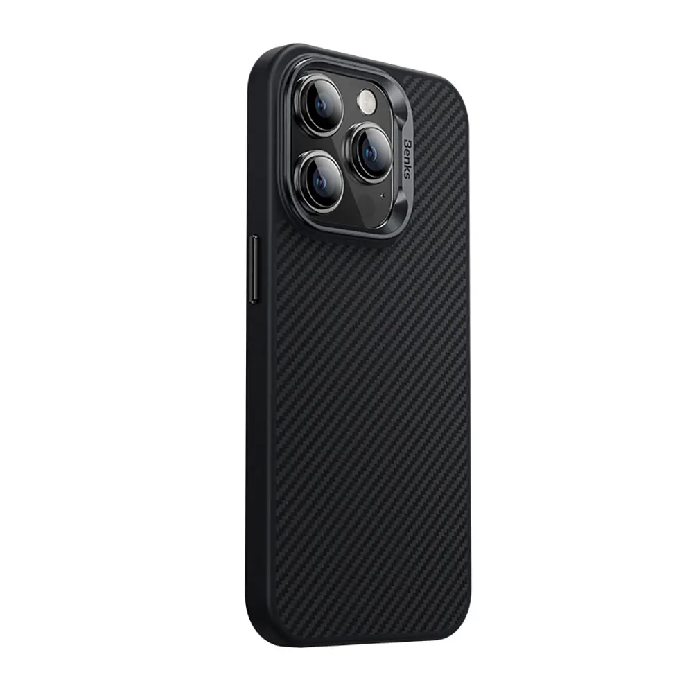 iPhone 15 Pro MagSafe Uyumlu Kevlar Kılıf - Benks Hybrid ArmorPro 600D