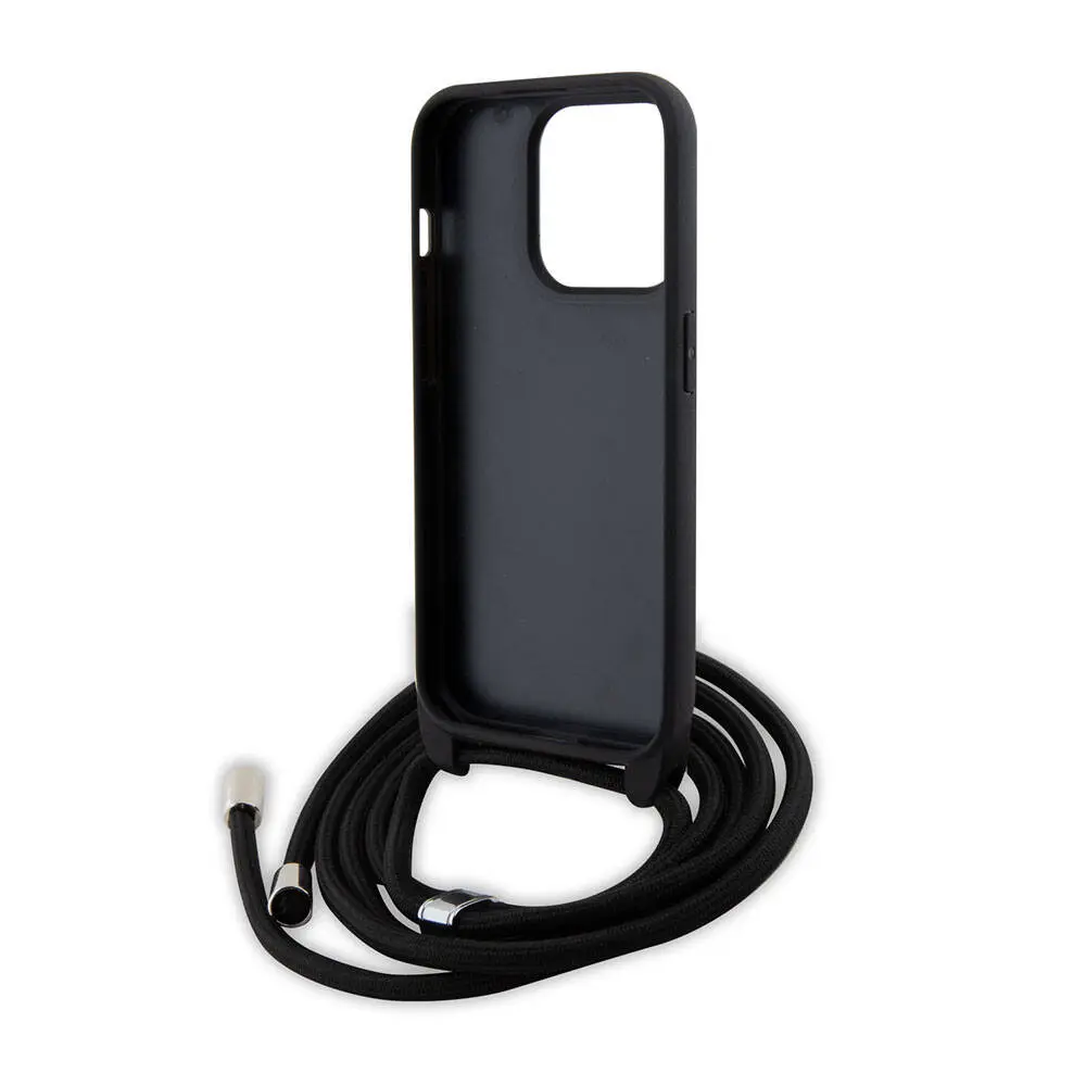 iPhone 15 Pro Askı İpli Kılıf, Metal Logo - Karl Lagerfeld K&C