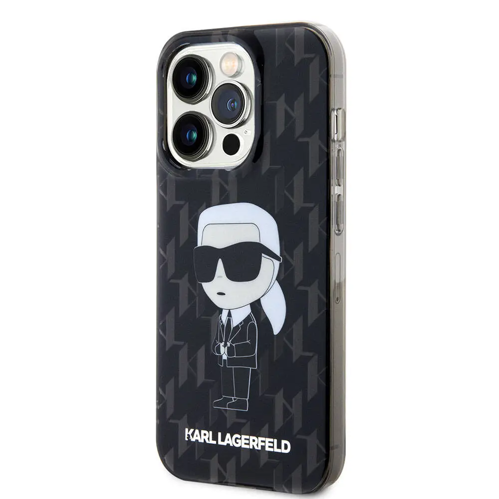 iPhone 15 Pro Kılıf, IML İkonik Monogram Desenli - Karl Lagerfeld