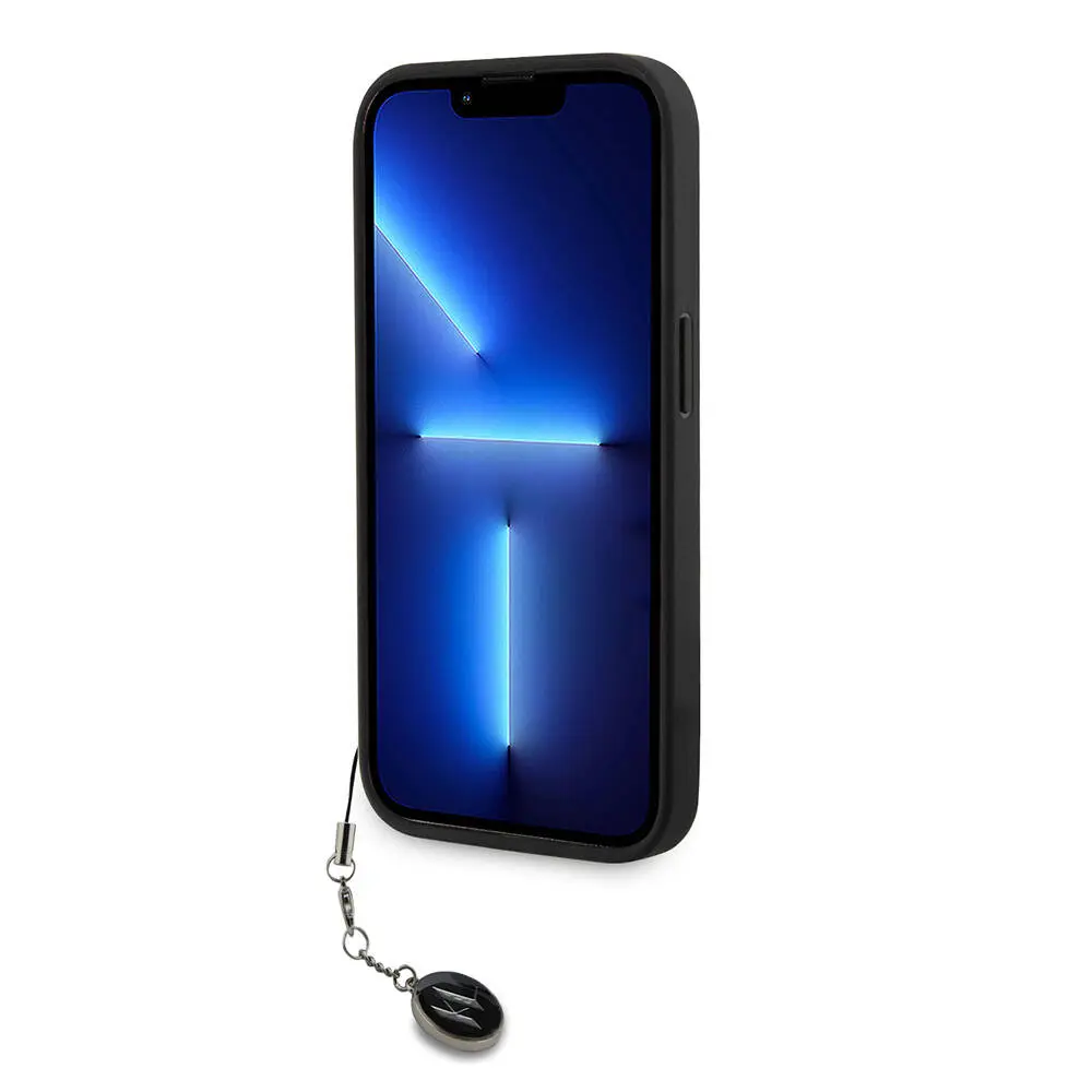 iPhone 15 Pro Taşlı Anahtarlıklı Kılıf - Karl Lagerfeld Saffiano