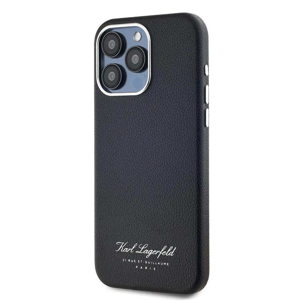 iPhone 15 Pro Kılıf KL Yazılı Hotel Kapak - Karl Lagerfeld