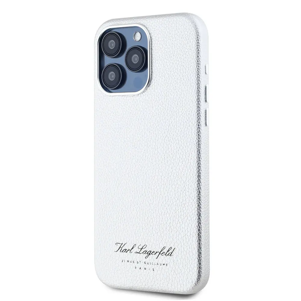 iPhone 15 Pro Kılıf KL Yazılı Hotel Kapak - Karl Lagerfeld