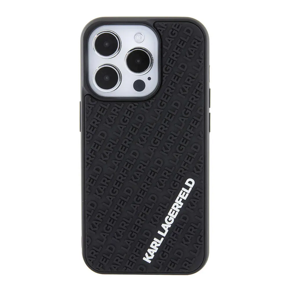 iPhone 15 Pro Silikon Kılıf, 3D Multi Logo - Karl Lagerfeld