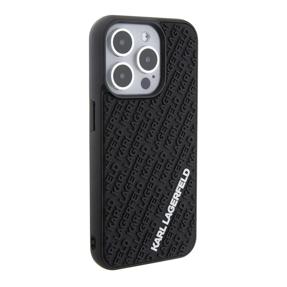 iPhone 15 Pro Silikon Kılıf, 3D Multi Logo - Karl Lagerfeld