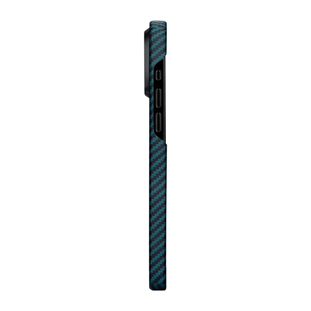 iPhone 15 Pro MagSafe Uyumlu Aramid Fiber Kılıf - Pitaka Ultra-Slim Classic