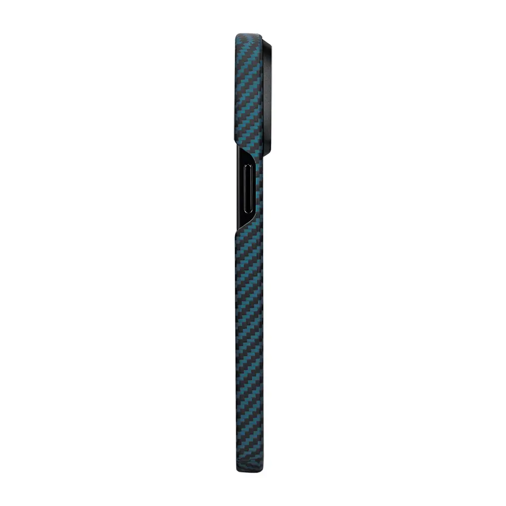 iPhone 15 Pro MagSafe Uyumlu Aramid Fiber Kılıf - Pitaka Ultra-Slim Classic