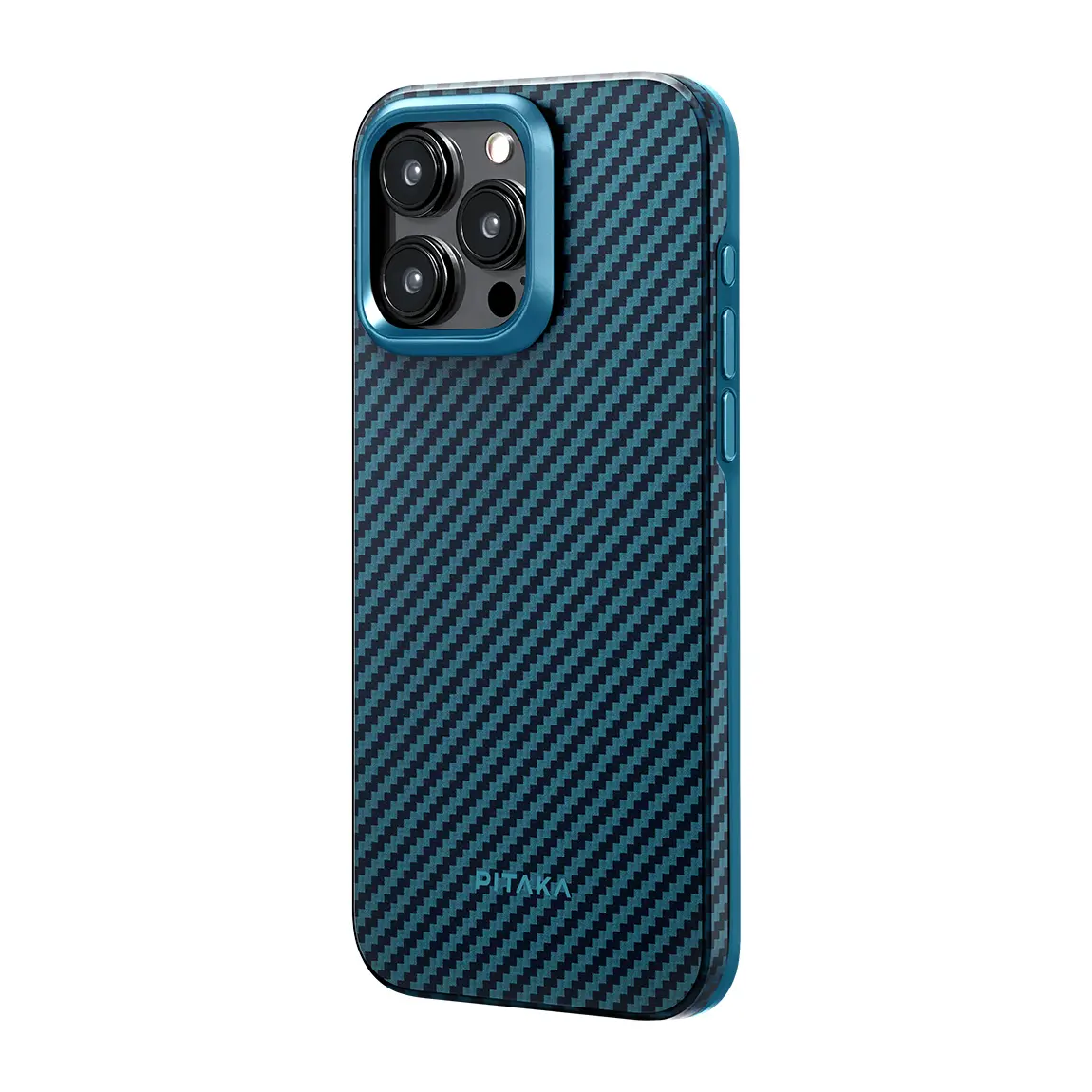 iPhone 15 Pro MagSafe Uyumlu Aramid Fiber Kılıf - Pitaka Military-Grade Classic