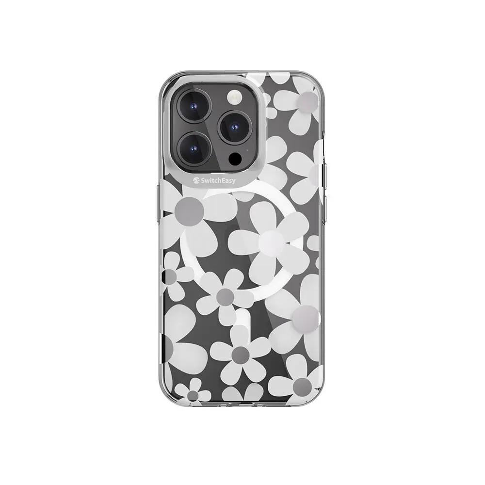 iPhone 15 Pro MagSafe Uyumlu Çift IMD Baskılı Kılıf - Switcheasy Artist-M Fleur