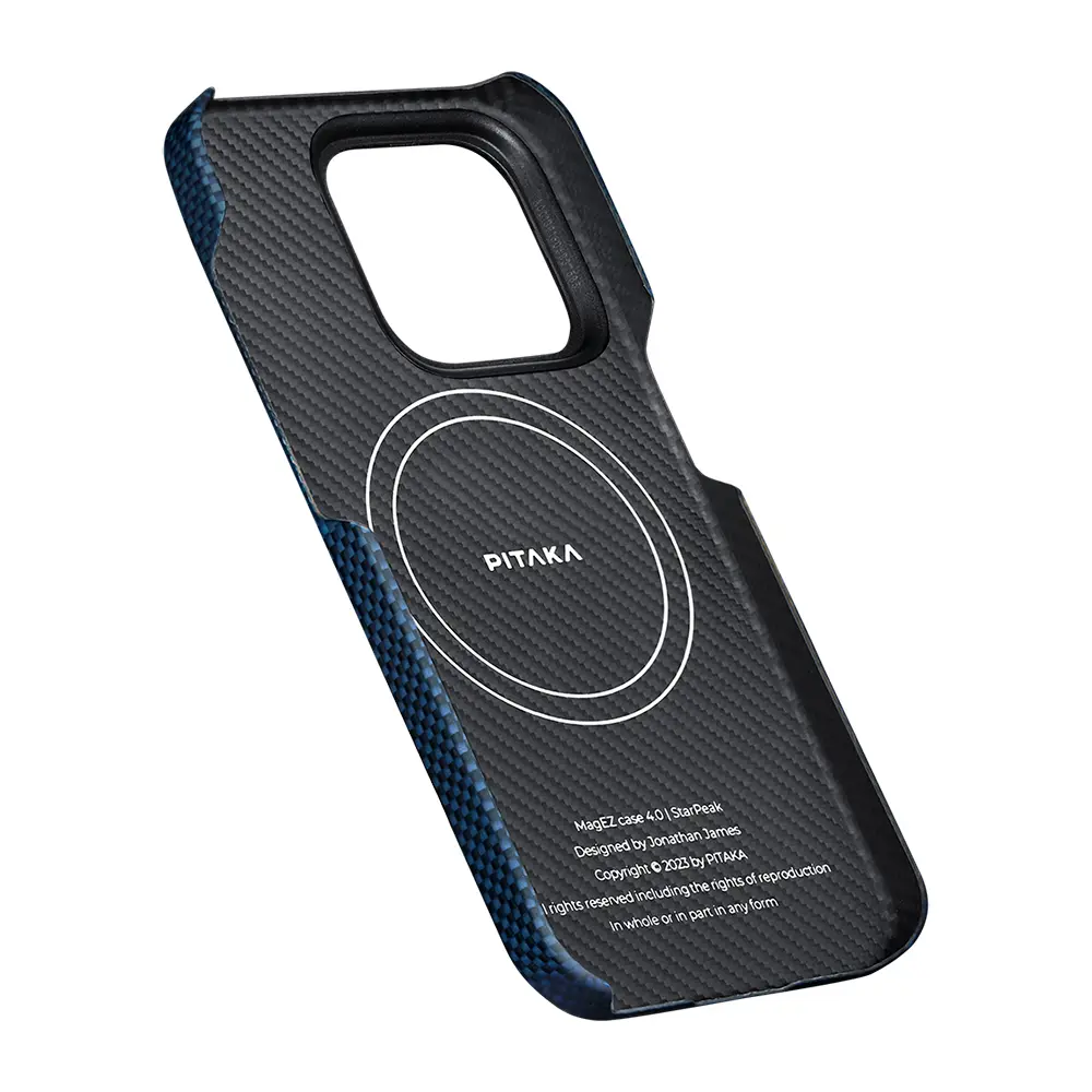 iPhone 15 Pro MagSafe Uyumlu Aramid Fiber Kılıf - Pitaka Starpeak