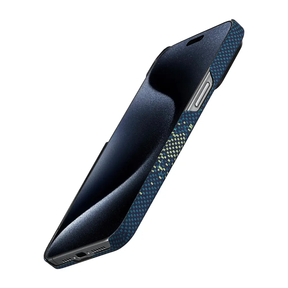 iPhone 15 Pro MagSafe Uyumlu Aramid Fiber Kılıf - Pitaka Starpeak