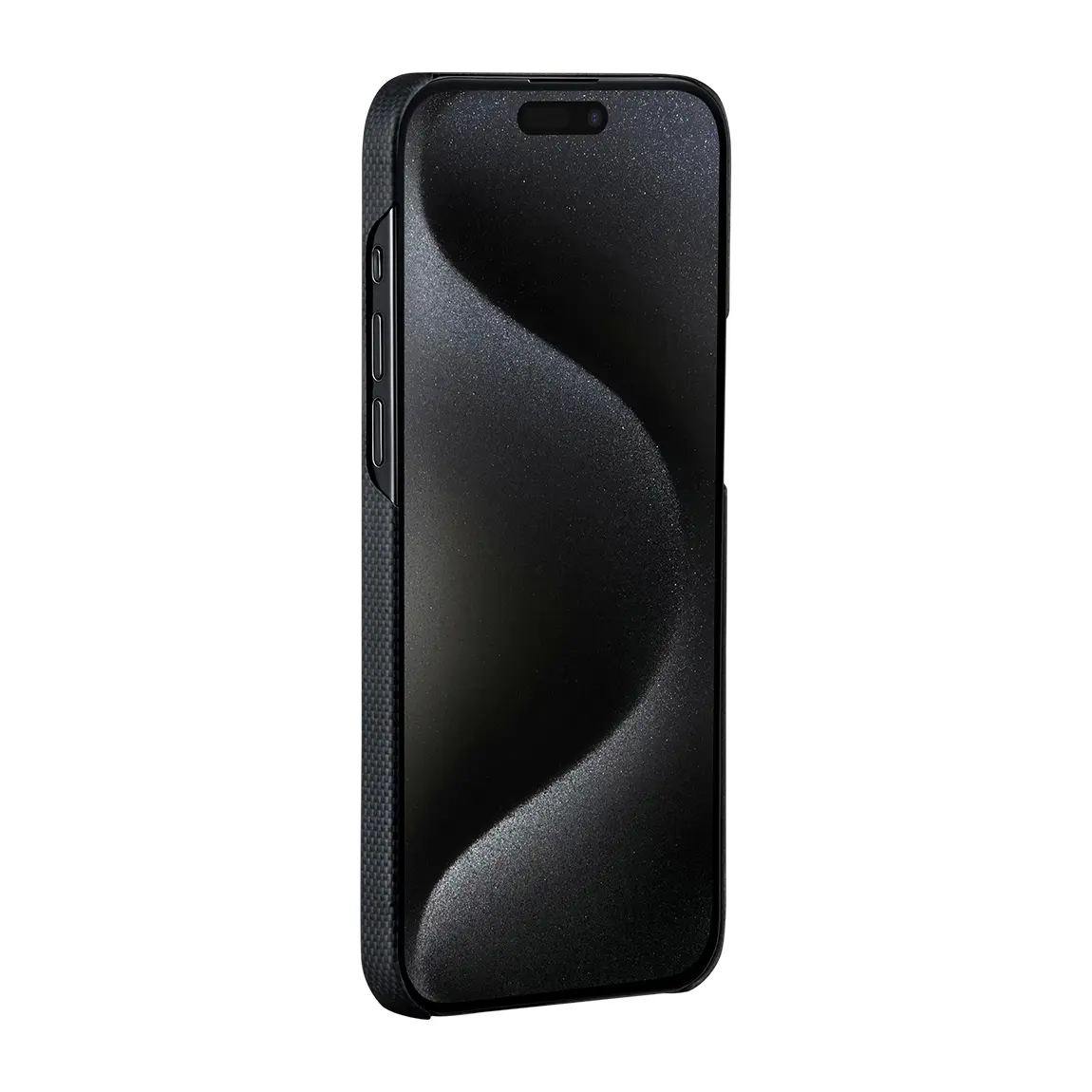iPhone 15 Pro MagSafe Uyumlu Aramid Fiber Kılıf - Pitaka Tactile Woven Break The Line