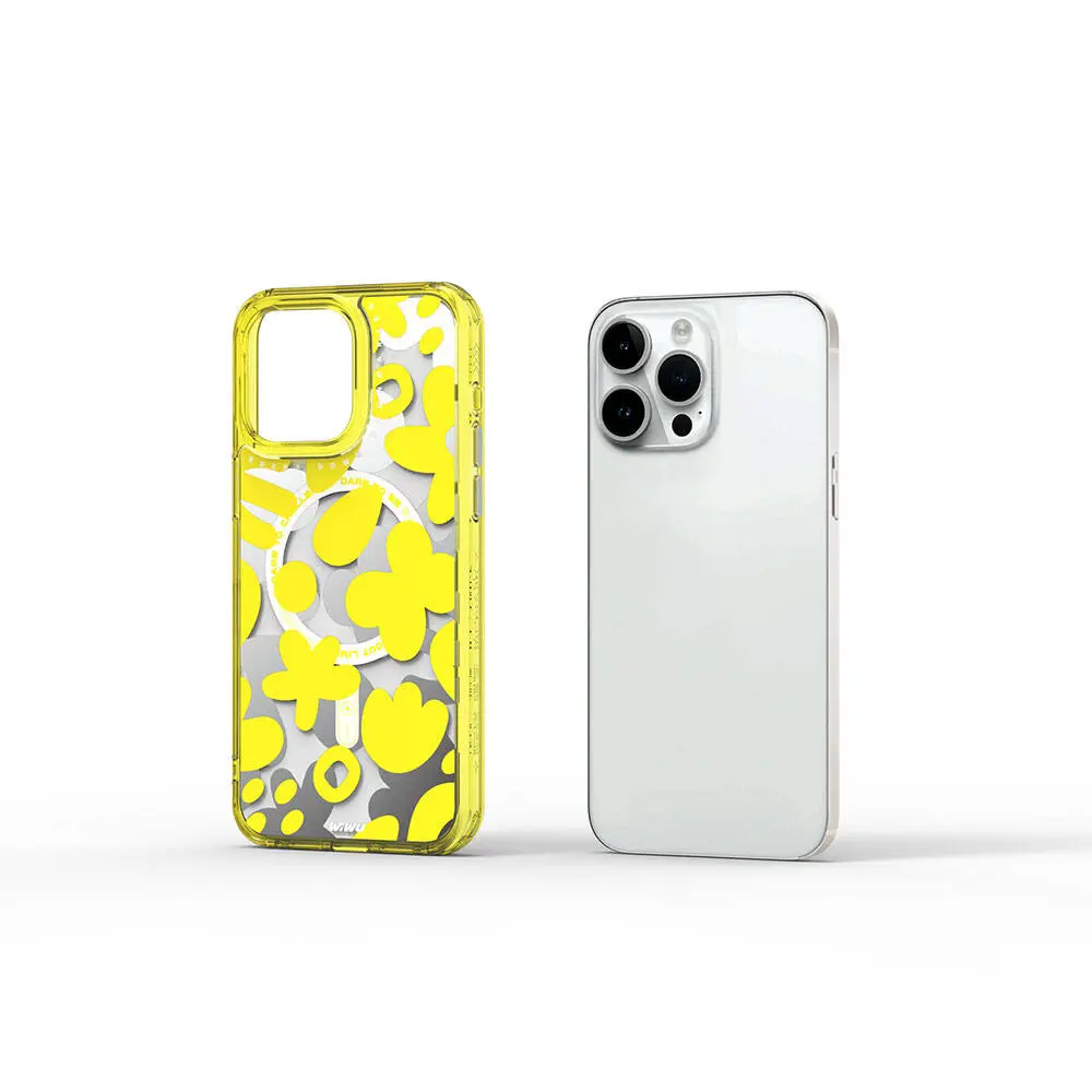 iPhone 15 Pro MagSafe Uyumlu Desenli Kılıf - Wiwu Fluorescent G Serisi