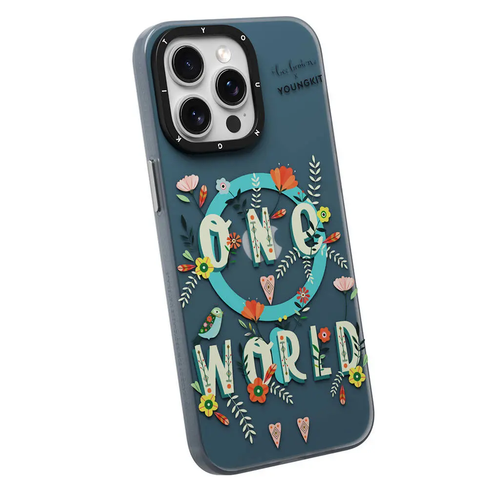iPhone 15 Pro MagSafe Uyumlu Kılıf - Youngkit Colorful Life Bee Brown