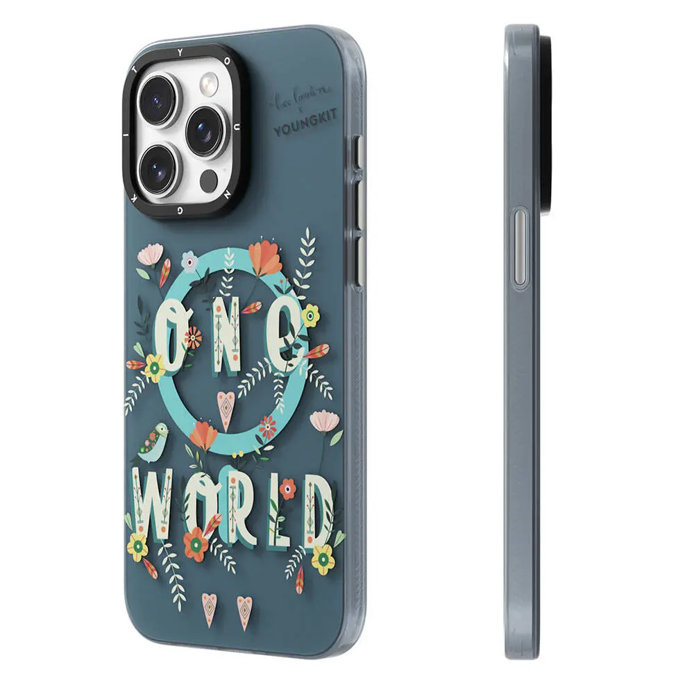 iPhone 15 Pro MagSafe Uyumlu Kılıf - Youngkit Colorful Life Bee Brown