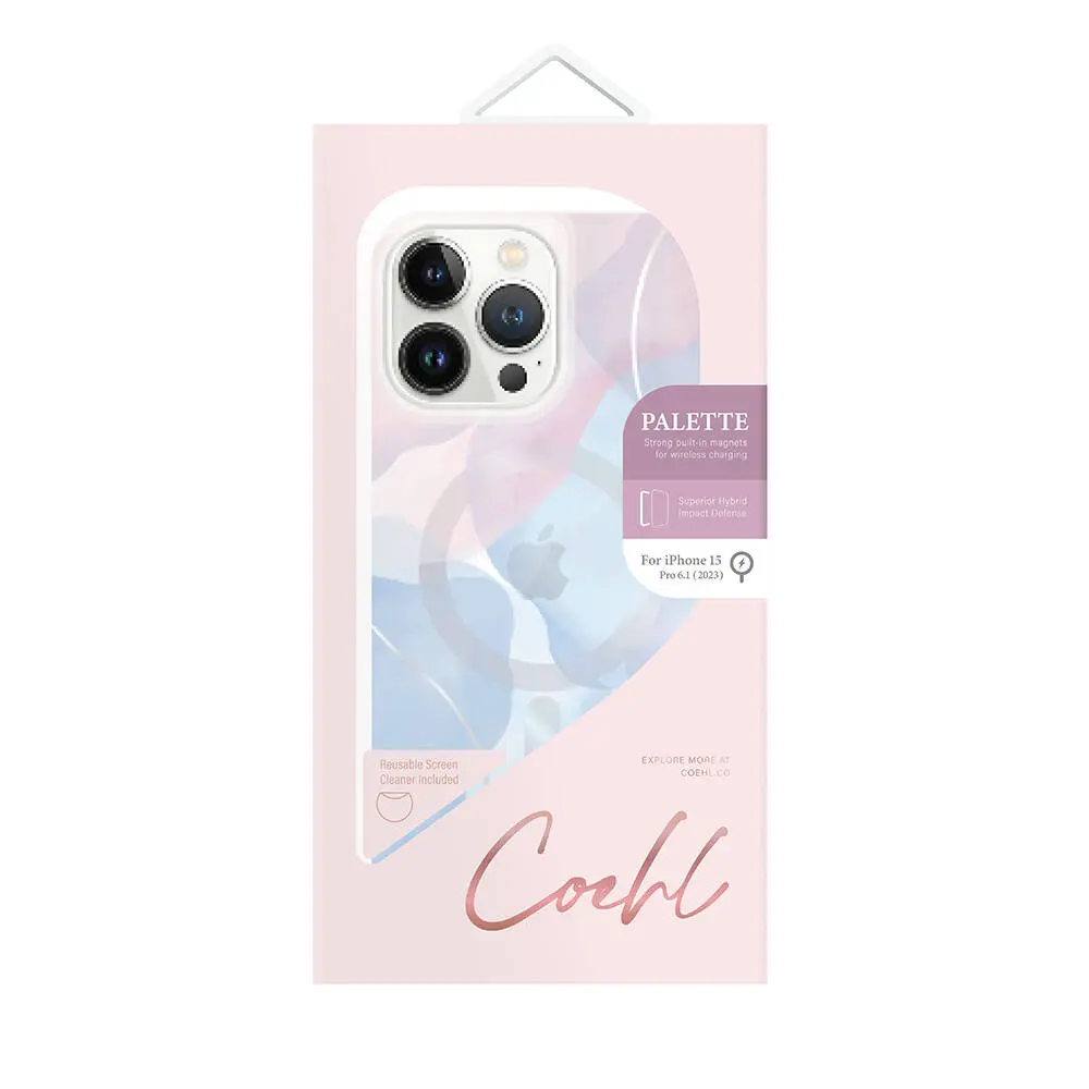 iPhone 15 Pro MagSafe Uyumlu Dalgalı Çizgi Desenli Kılıf - Coehl Palette