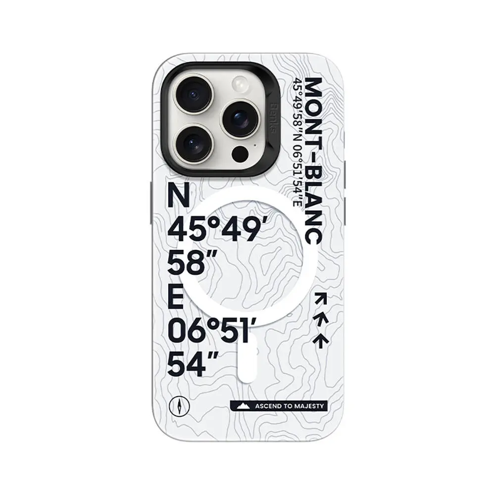 iPhone 15 Pro MagSafe Uyumlu Koordinat Desenli Kılıf - Benks Summit