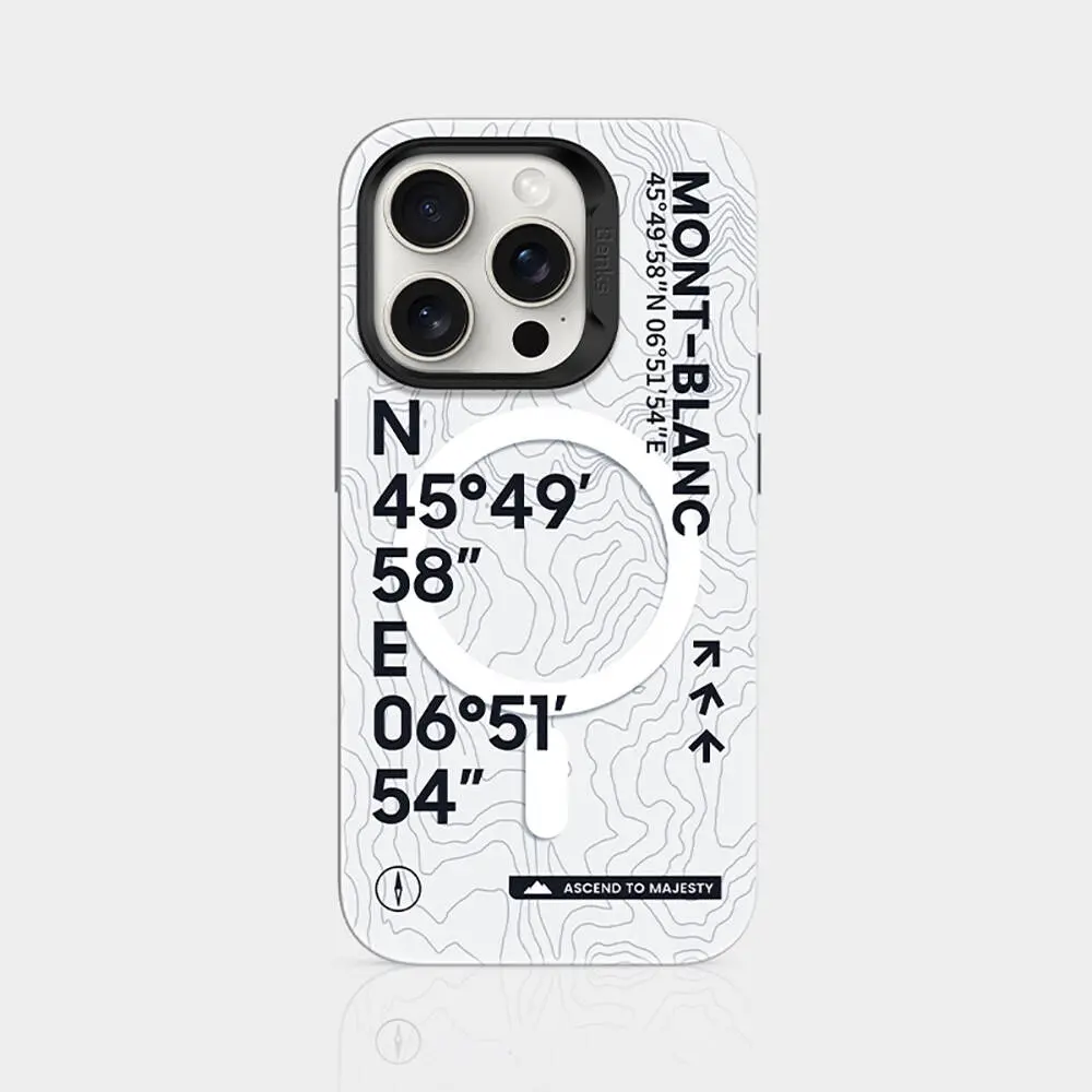 iPhone 15 Pro MagSafe Uyumlu Koordinat Desenli Kılıf - Benks Summit