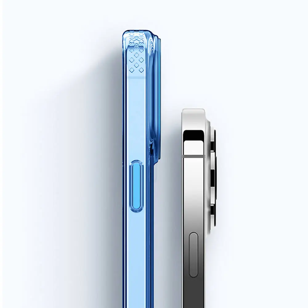 iPhone 15 Pro MagSafe Uyumlu Şeffaf Kılıf - Recci Crystal Color