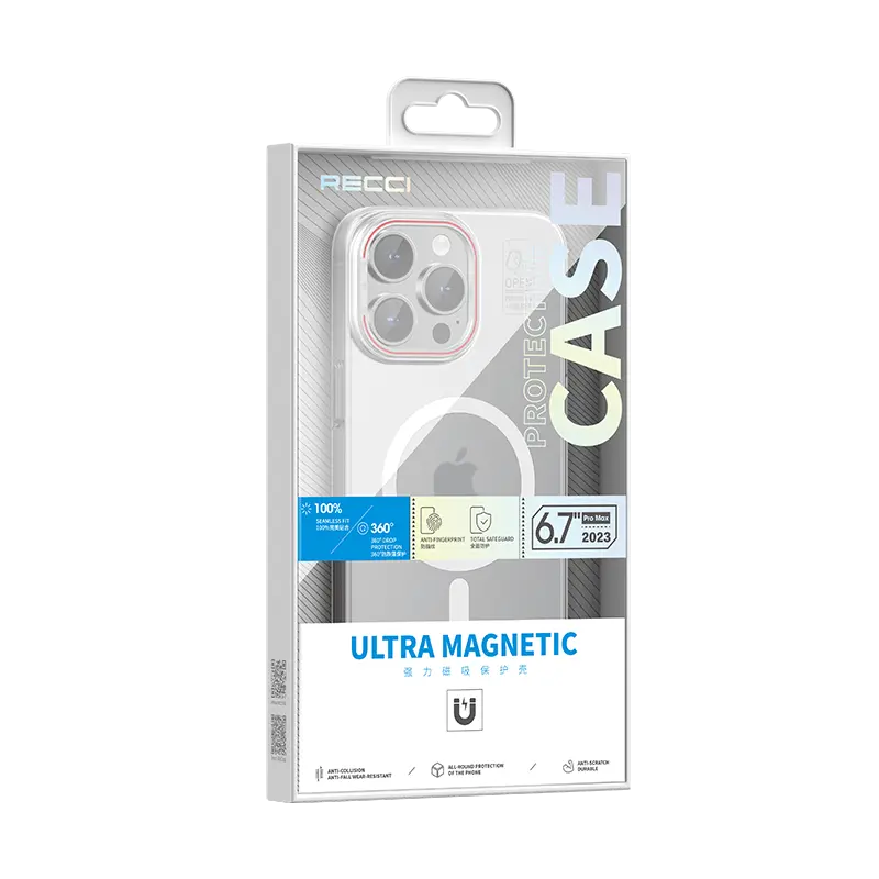 iPhone 15 Pro MagSafe Uyumlu Standlı Mat Kılıf - Recci Glaze