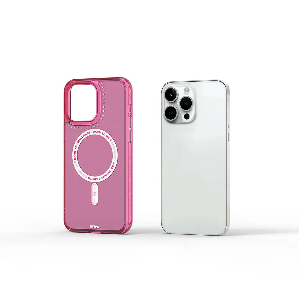 iPhone 15 Pro MagSafe Uyumlu Şeffaf Kılıf - Wiwu Basic Color J