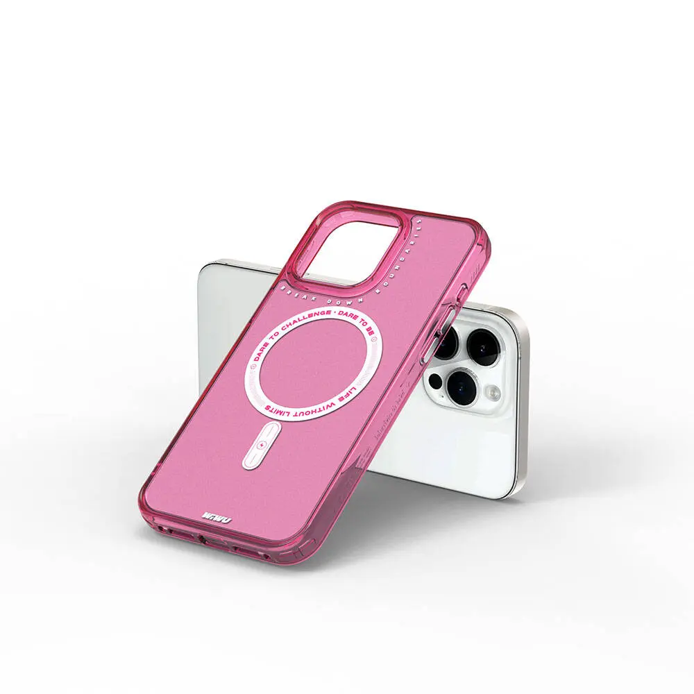 iPhone 15 Pro MagSafe Uyumlu Şeffaf Kılıf - Wiwu Basic Color J