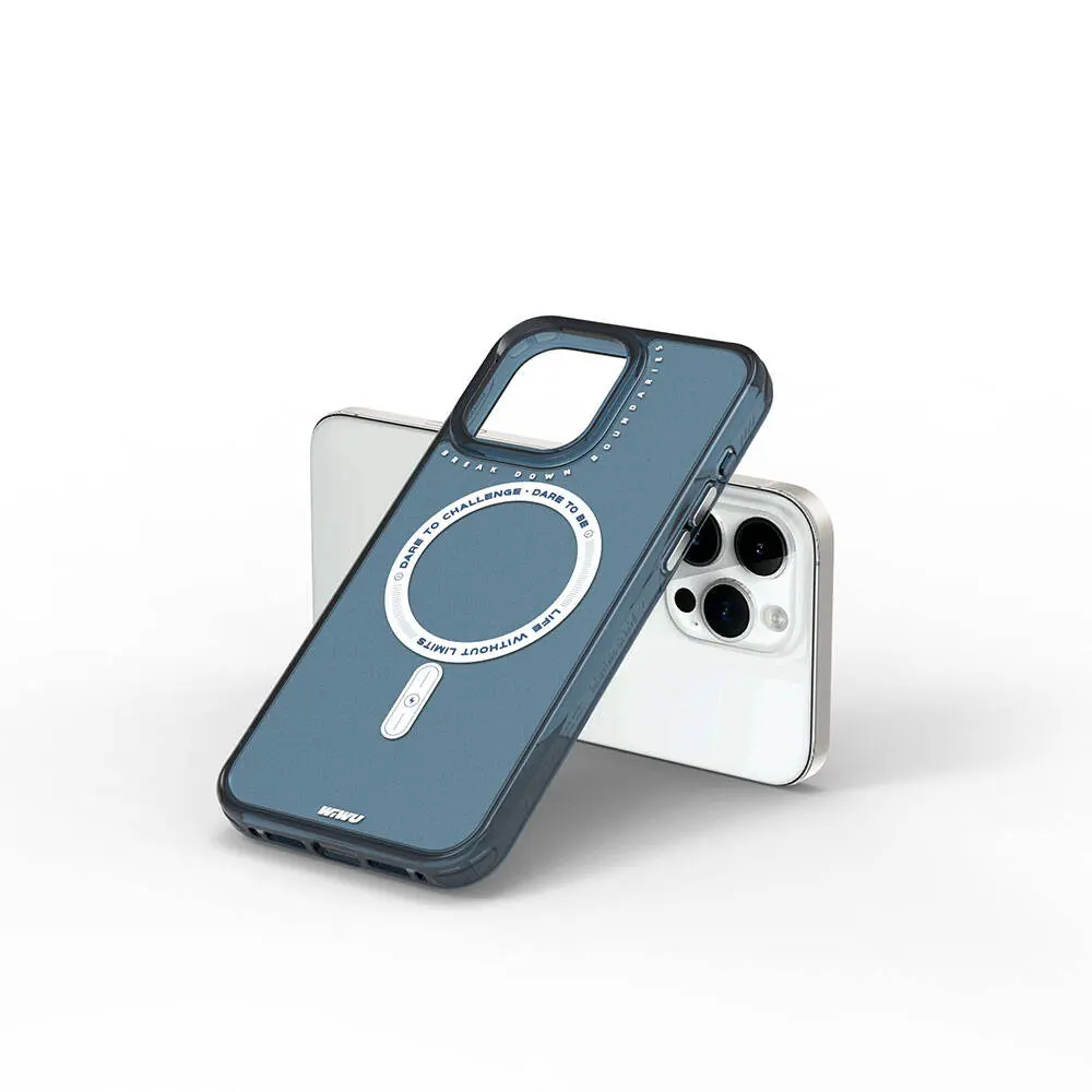 iPhone 15 Pro MagSafe Uyumlu Şeffaf Kılıf - Wiwu Basic Color J