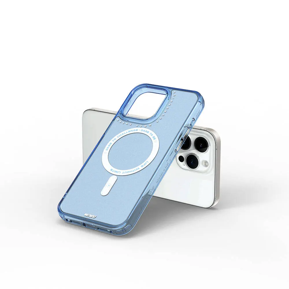 iPhone 15 Pro MagSafe Uyumlu Şeffaf Kılıf - Wiwu Basic Color J