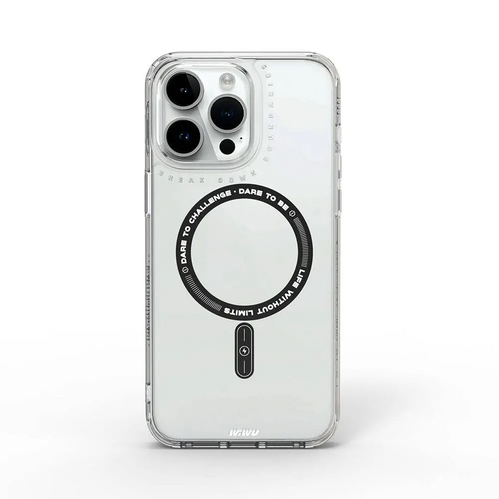 iPhone 15 Pro MagSafe Uyumlu Şeffaf Kılıf - Wiwu Basic Color J