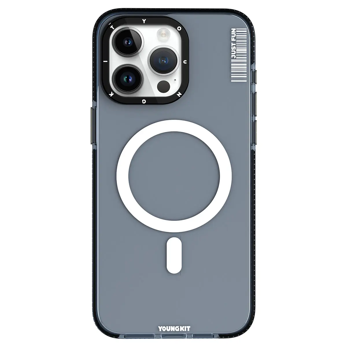 iPhone 15 Pro MagSafe Uyumlu Şeffaf Kılıf - Youngkit Crystal Color