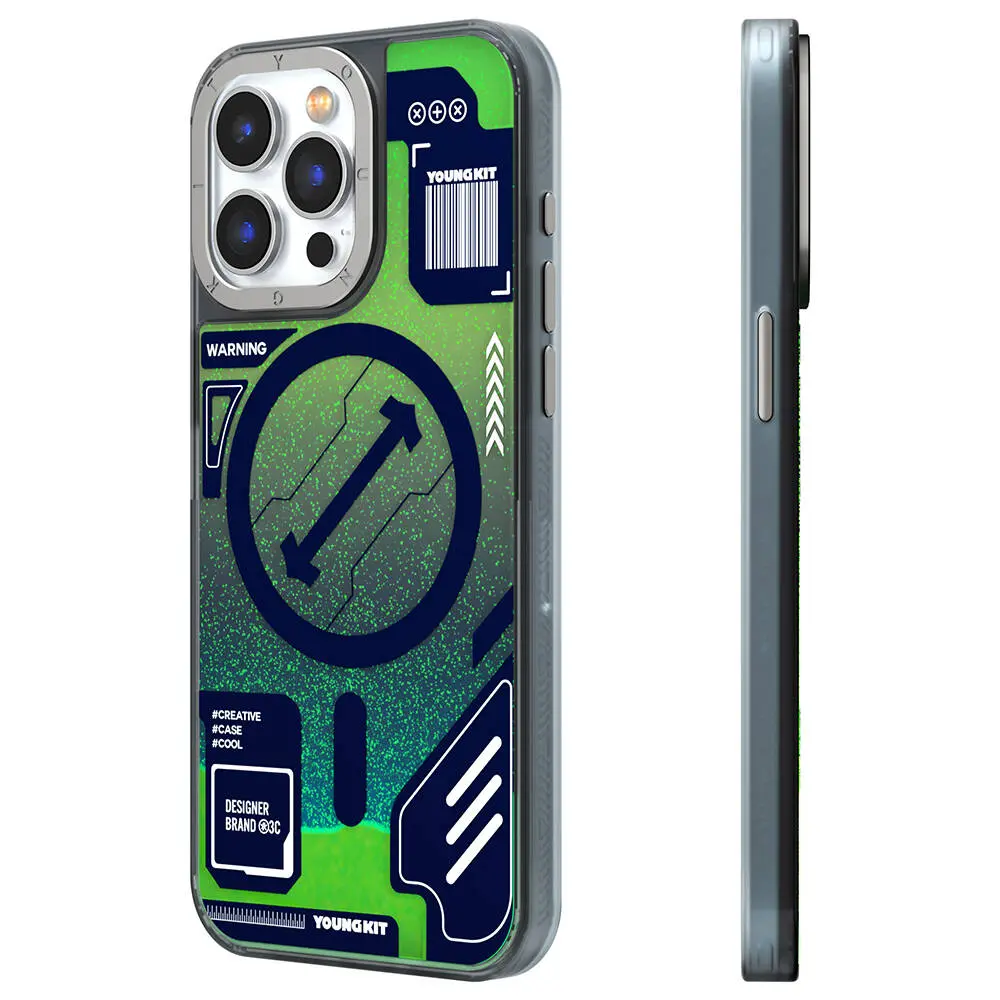 iPhone 15 Pro MagSafe Uyumlu Kılıf - YoungKit Galaxy Serisi