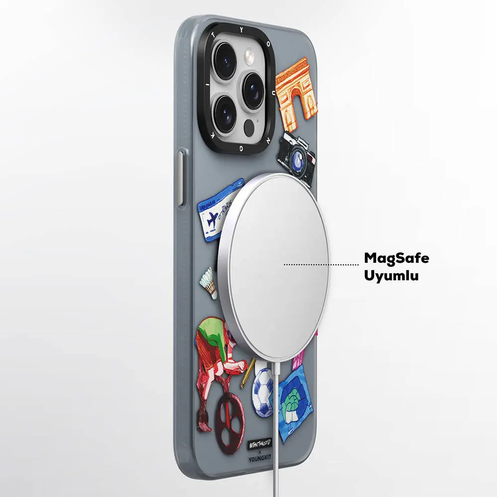 iPhone 15 Pro MagSafe Uyumlu Kılıf - Youngkit in Paris Serisi