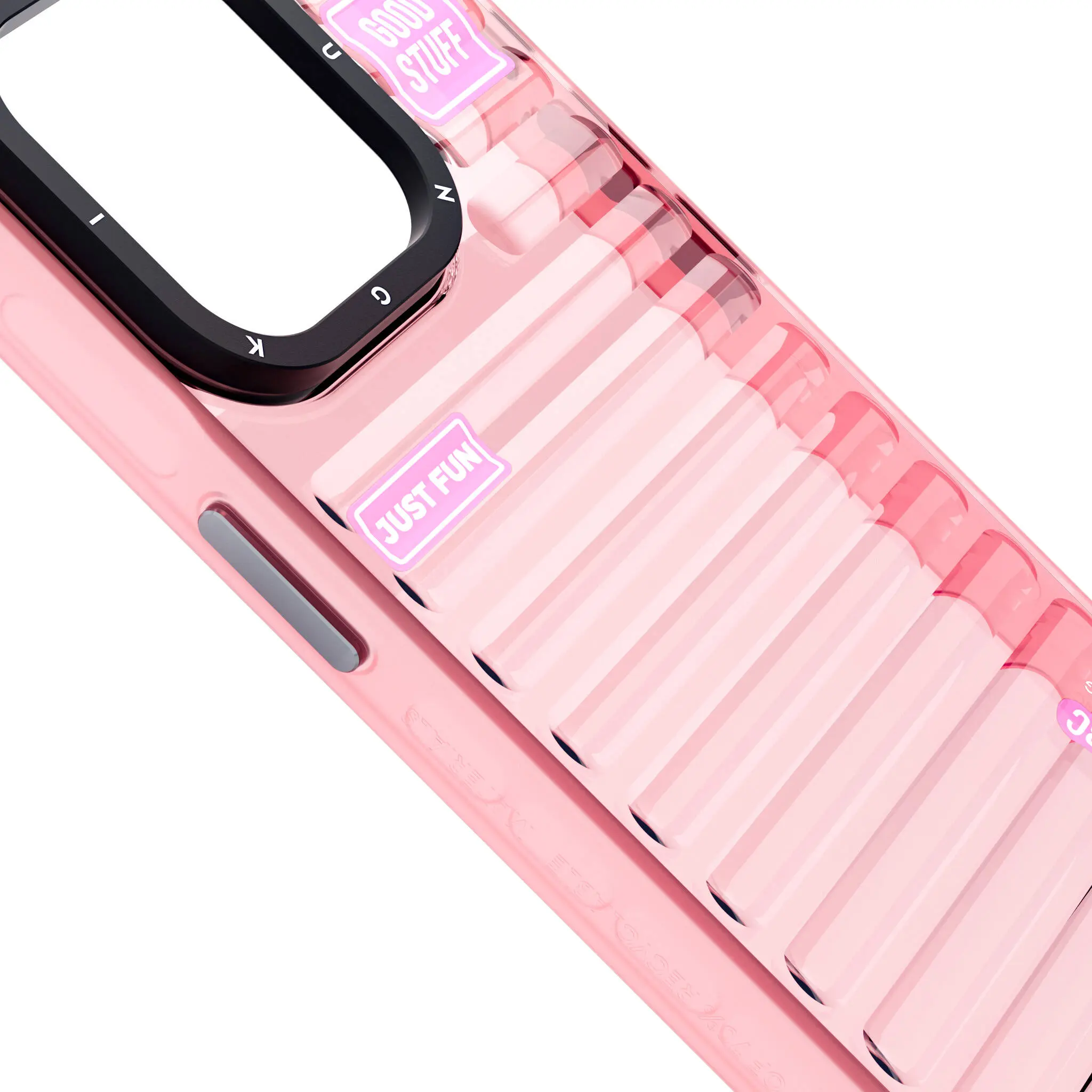 iPhone 15 Pro Şeffaf Renkli Tasarım Kılıf - YoungKit Fluorite