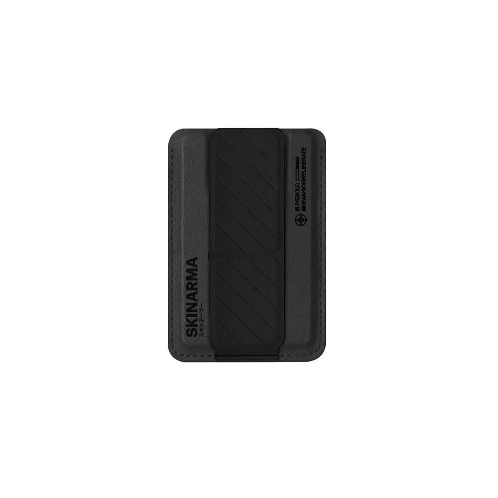 iPhone 15 Pro MagSafe Uyumlu Şeffaf Kılıf ve Kartlık - Skinarma Saido Kado