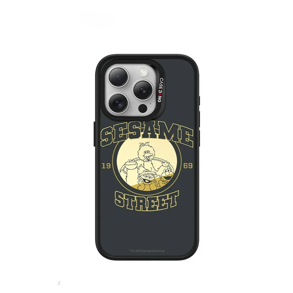 iPhone 15 Pro MagSafe Uyumlu Mıknatıslı Arka Panel - Casebang Sesame Street