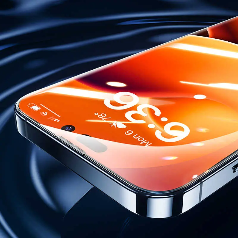 iPhone 15 Pro Max Tam Kaplamalı Kavisli Kenar Ekran Koruyucu - Benks Air Shield 10 Adet
