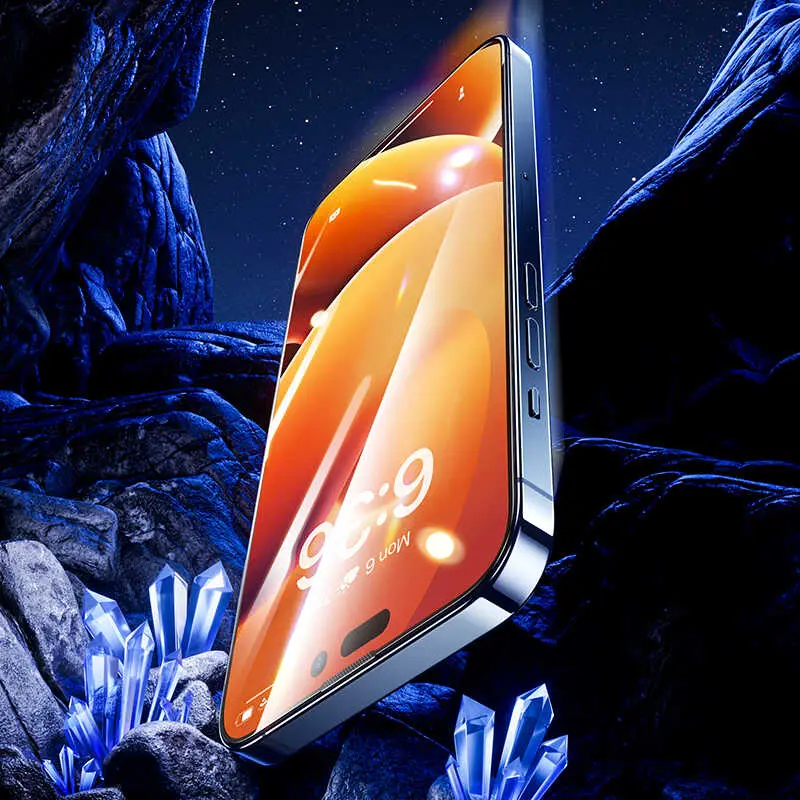 iPhone 15 Pro Max Tam Kaplamalı Kavisli Kenar Ekran Koruyucu - Benks Air Shield 10 Adet