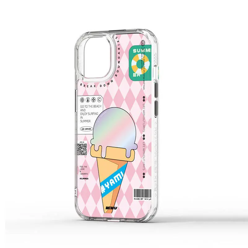 iPhone 15 Pro Max Çift Katmanlı Desenli Kılıf - Wiwu Summer Serisi