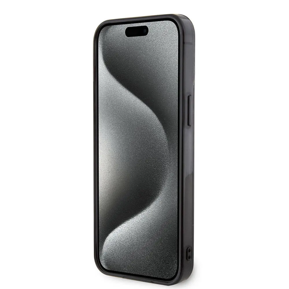 iPhone 15 Pro Max Çift Katmanlı Kılıf - AMG Lisanslı Dörtgen Şerit Desenli