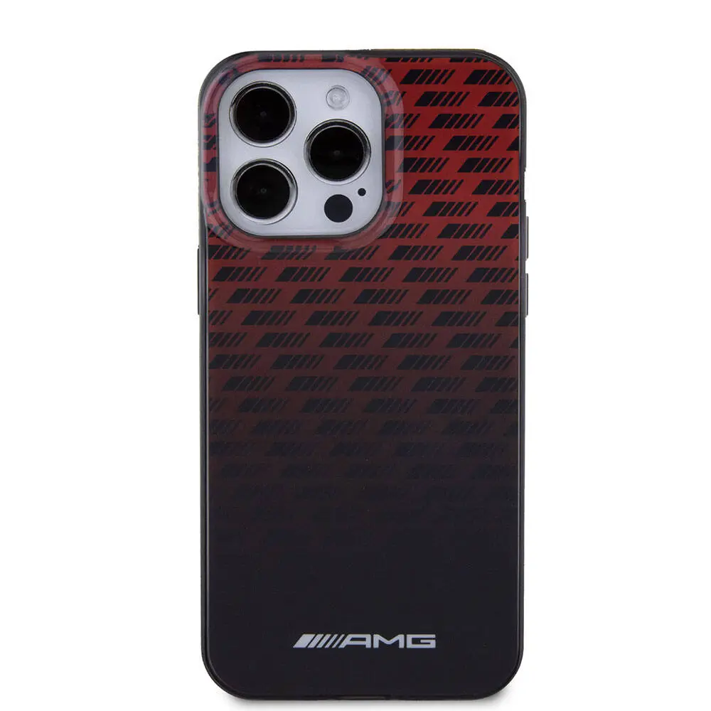 iPhone 15 Pro Max Çift Katmanlı Kılıf - AMG Lisanslı Dörtgen Şerit Desenli