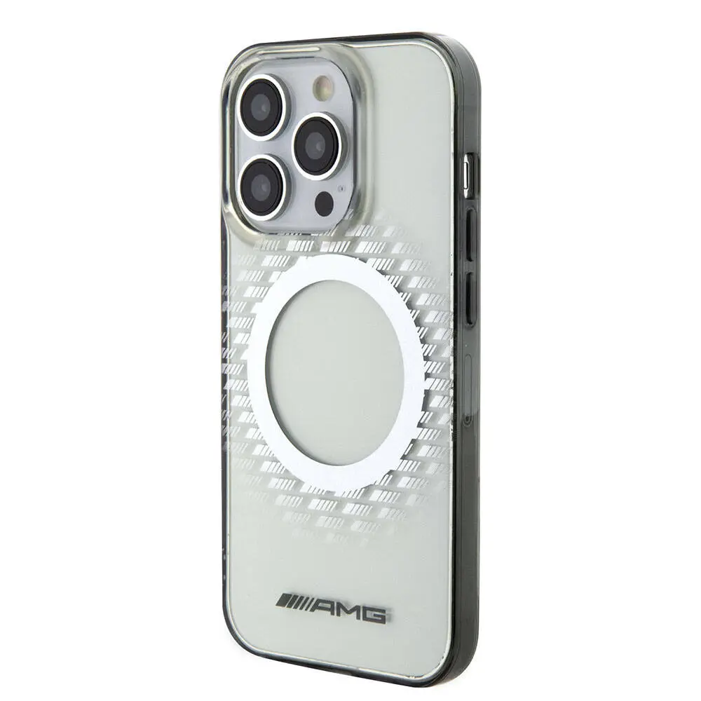 iPhone 15 Pro Max MagSafe Uyumlu Şeffaf Kılıf - AMG Eşkenar Dörtgen