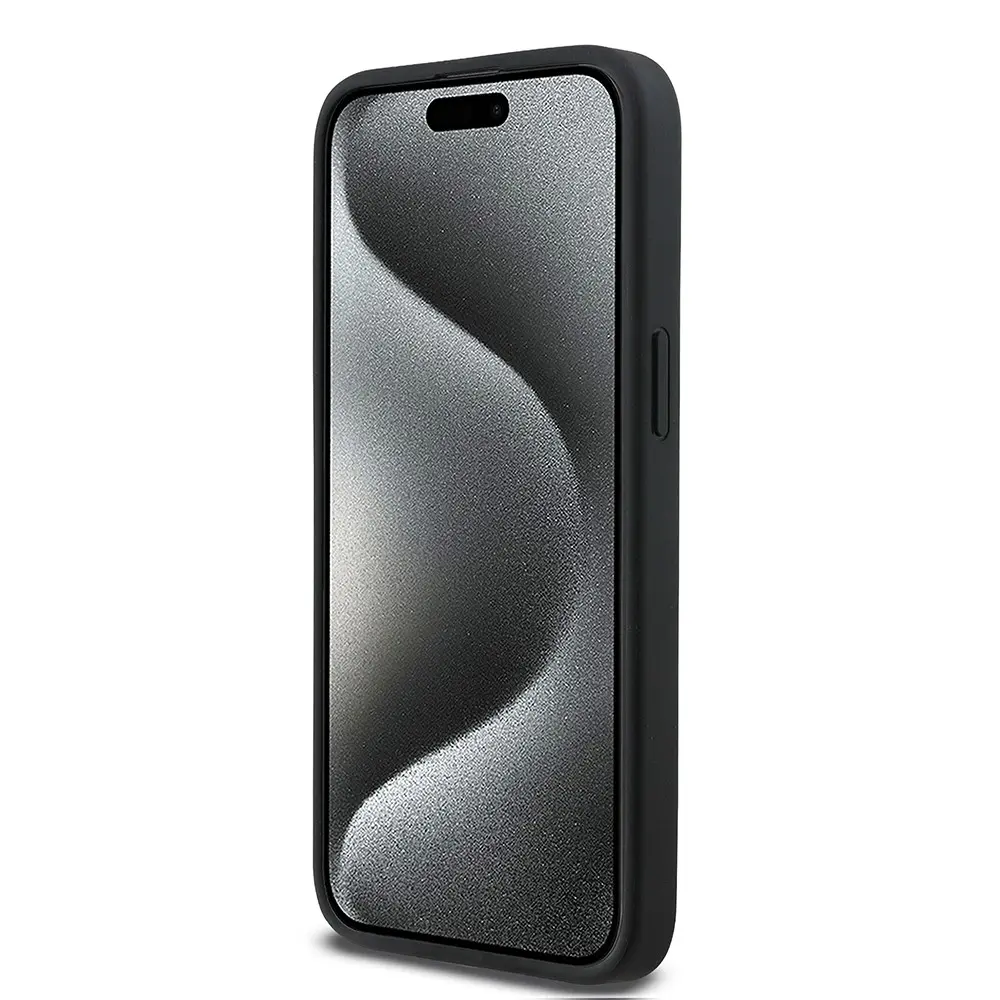 iPhone 15 Pro Max Kılıf, BMW Lisanslı Karbon Fiber Tasarımlı PU Deri Kapak