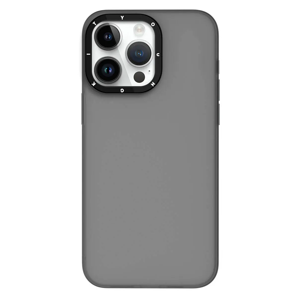 iPhone 15 Pro Max Şeffaf Buzlu Mat Kılıf - Youngkit Hidden Sand