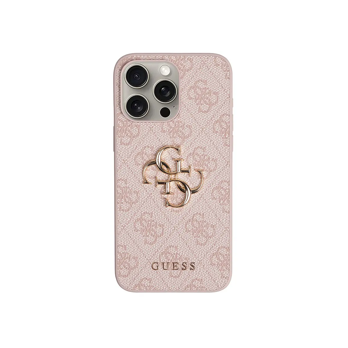 iPhone 15 Pro Max Askılı Kılıf, Büyük Metal Logolu - Guess 4G