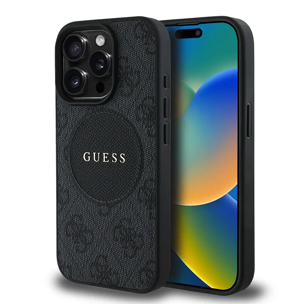 iPhone 15 Pro Max MagSafe Uyumlu Kılıf - Guess Circle Classic