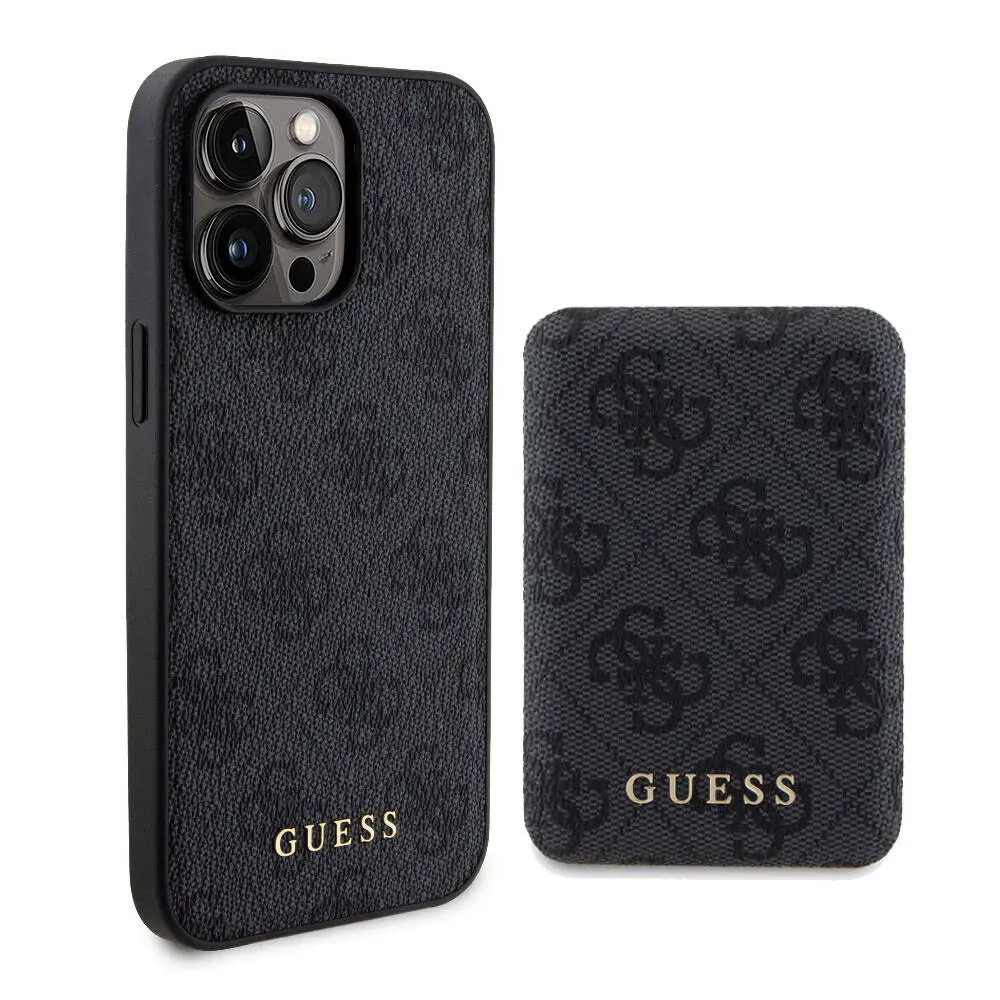 iPhone 15 Pro Max MagSafe Uyumlu Lisanslı Kılıf - Guess 4G Desenli