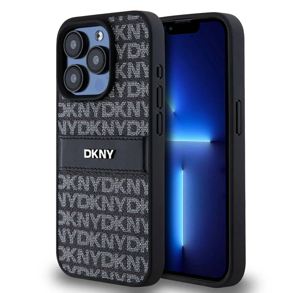 iPhone 15 Pro Max Kılıf, 3D Yazılı Desenli - DKNY Lisanslı